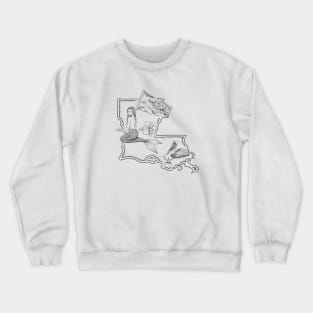 Louisiana Mermaid Crewneck Sweatshirt